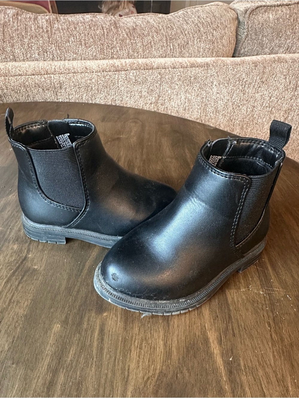 Kids Black Chelsea Ankle Boots